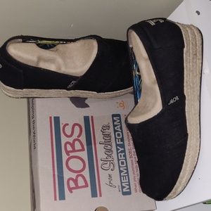 New MarkdownsSkechers BOBS High Jinx Women's Espadrille Wedge Slip-On Shoes